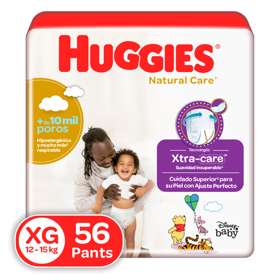Pants Huggies Natural Care Etapa 4/XG 56 uds