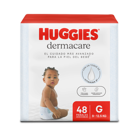 Pañales Huggies Dermacare Etapa 3/G, 48 Uds