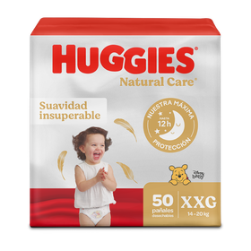 Pañales Huggies Natural Care Etapa 5/XXG 50uds