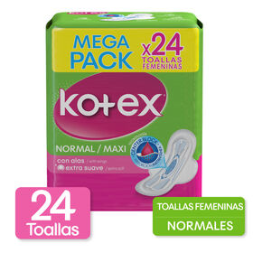 Toallas Femeninas Kotex Normal 24U